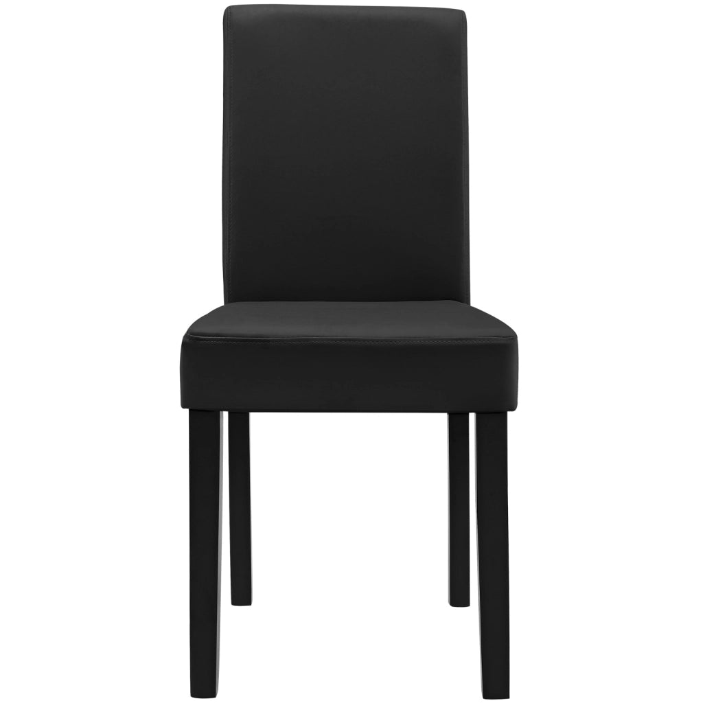Set Hamburg di 2 Sedie Imbottite da Sala - Nero [en.casa]