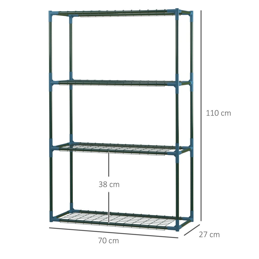Scaffale per piante ¨C Minimal ¨C verde, metallo, 70x27x110 cm