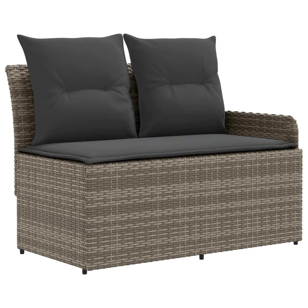 Set di Mobili 7 pcs Grigio e Grigio Scuro Rattan in PE 3422211