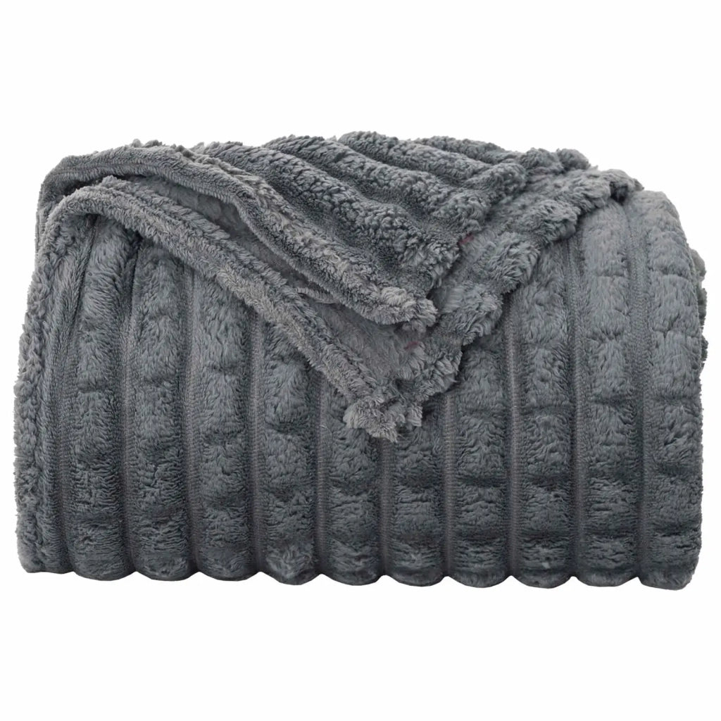 Coperta Grigio scuro 270 x 240 cm Panno