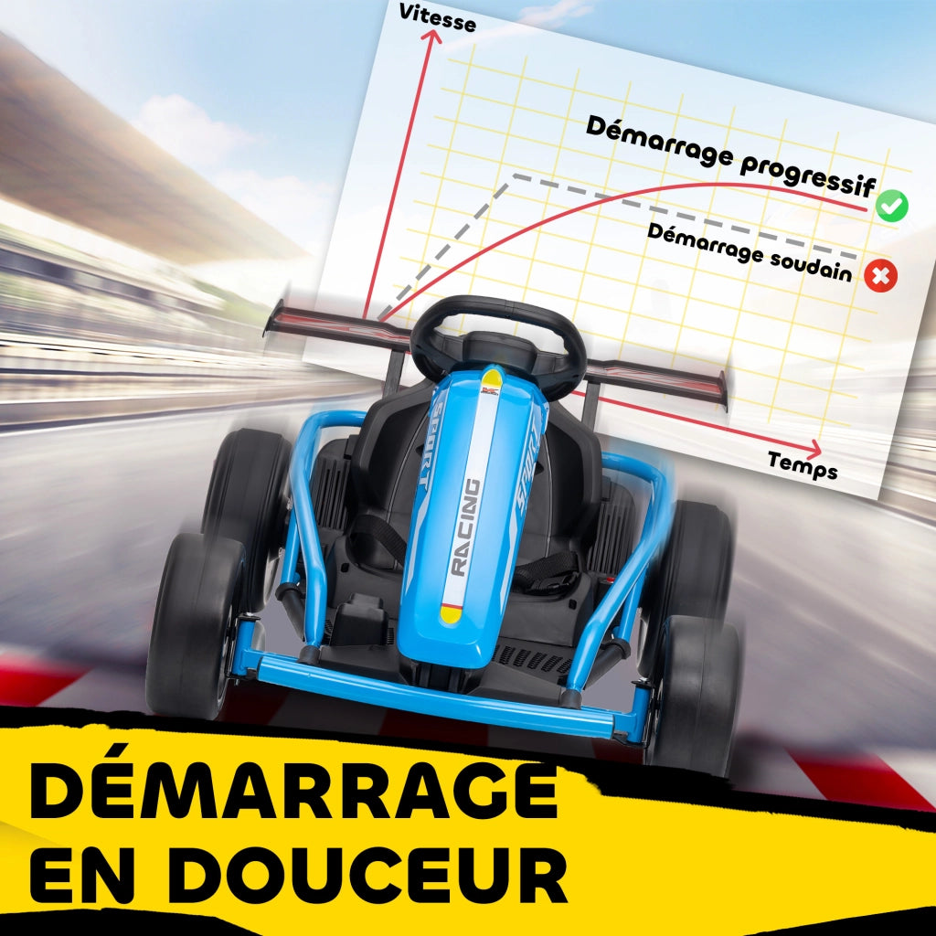 GoKart elettrico per bambini ¨C Minimal ¨C 119x77x54 blu