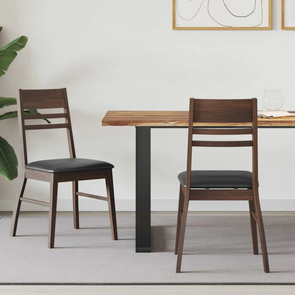 Sedie da pranzo 2 pcs Marrone Chiaro 43 x 54 x 89 cm 42020439