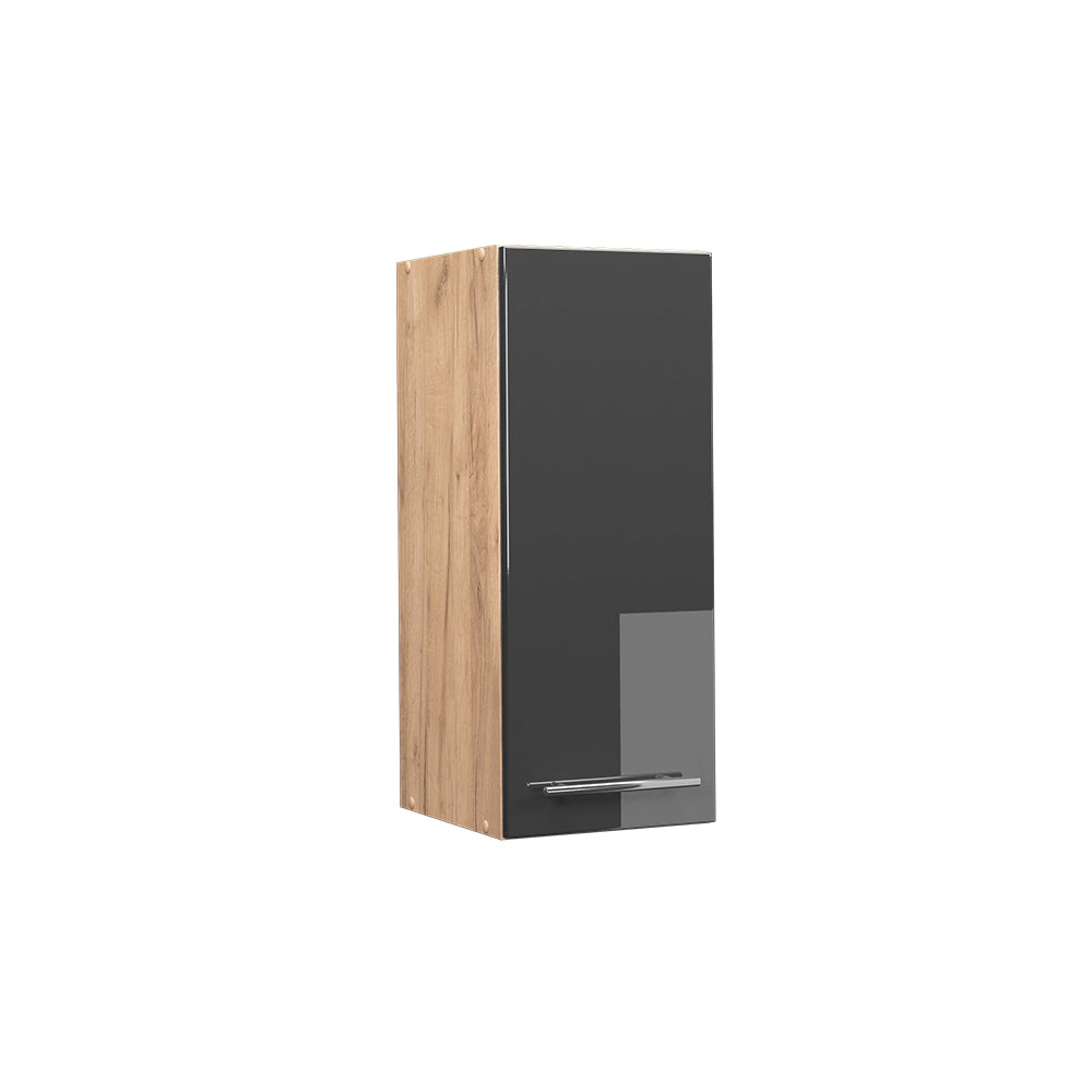 Pensile da cucina Fame-Line Antracite lucido/Rovere dorato 30 cm Vicco