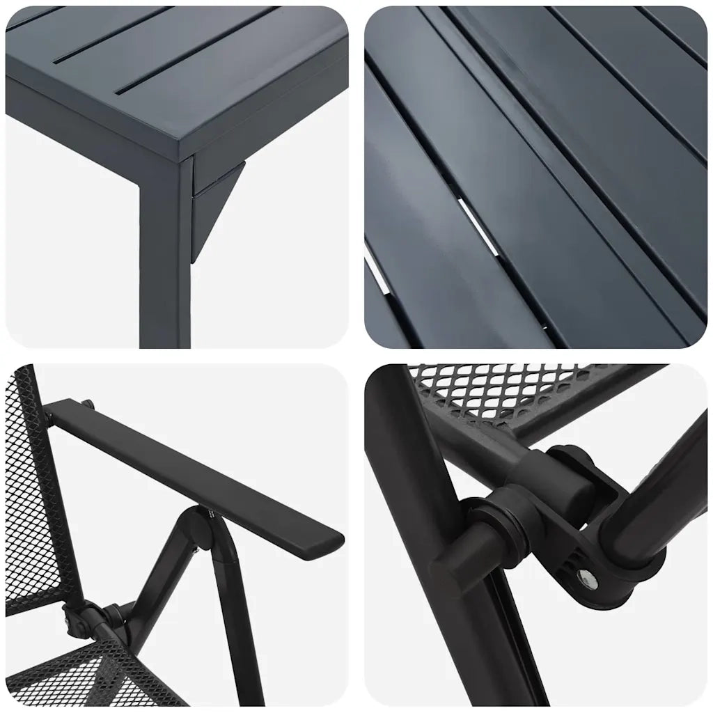 Set da Pranzo per Giardino 7 pcs Antracite 3378814