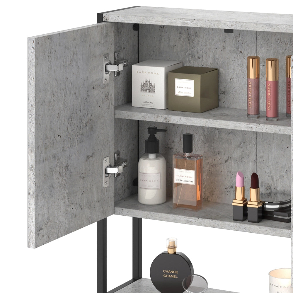 Vicco Specchio contenitore bagno Calcestruzzo 60 x 60.6 cm