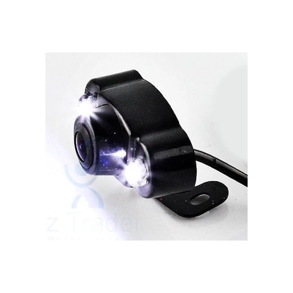 Trade Shop - Telecamera Retromarcia Auto Camper Furgone 2 Led Smd Staffata Retrocamera -