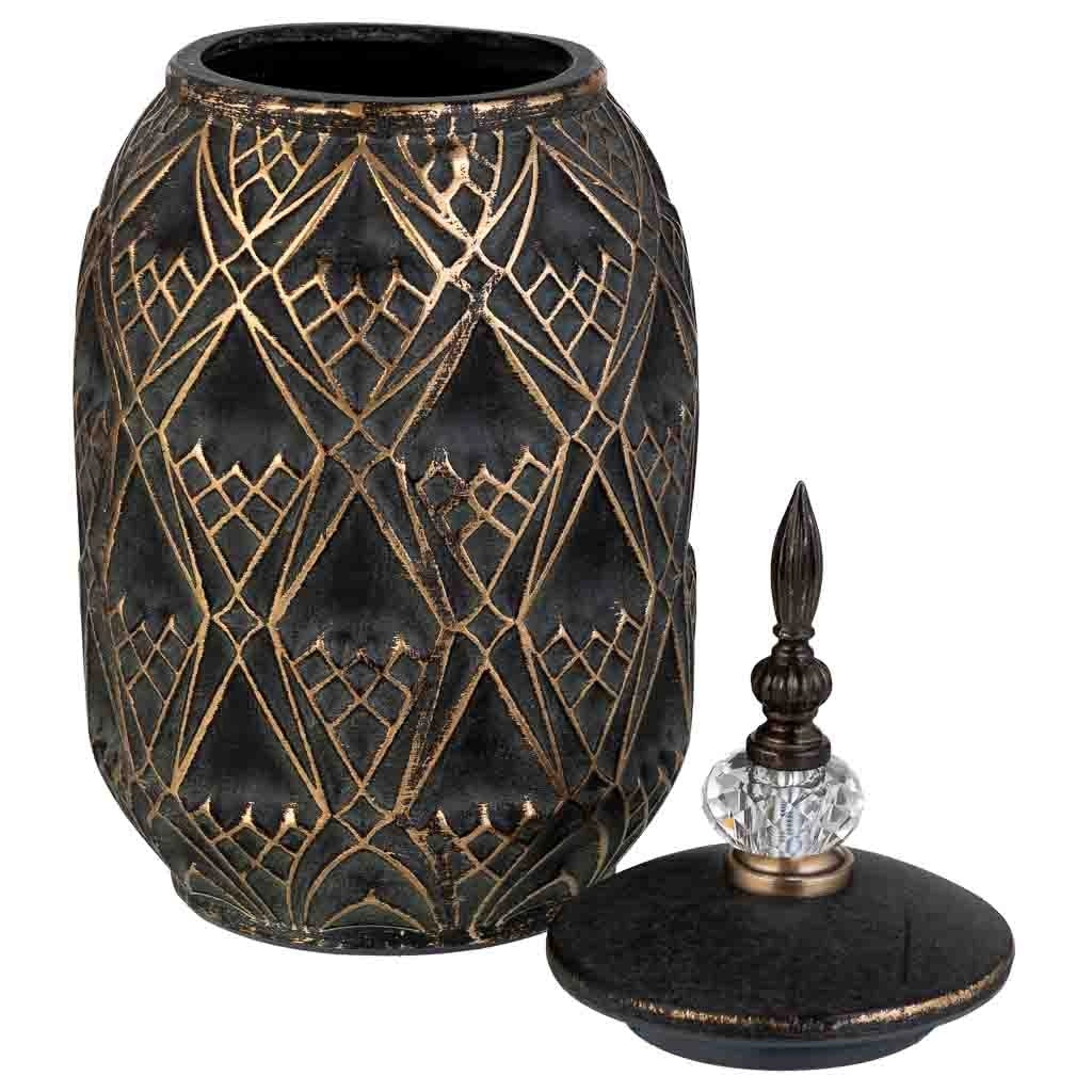 Vaso in ceramica marrone, D17x36h cm