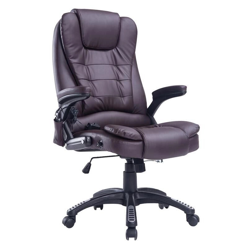 POLTRONA SEDIA MASSAGGIANTE DA UFFICIO CON RISCALDAMENTO 62 X 68 X111-121 CM