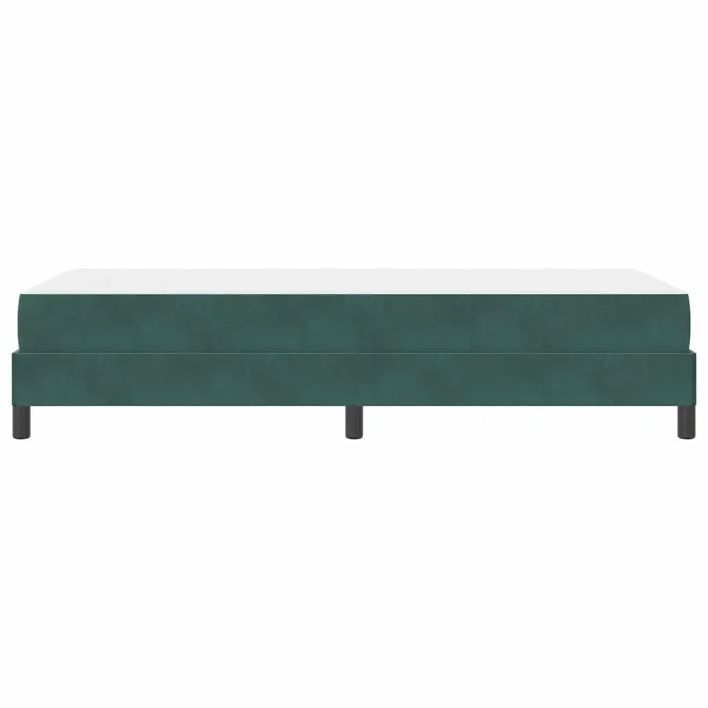 Letto a molle con materasso Verde Scuro 100 x 200 cm Tessuto 3398674