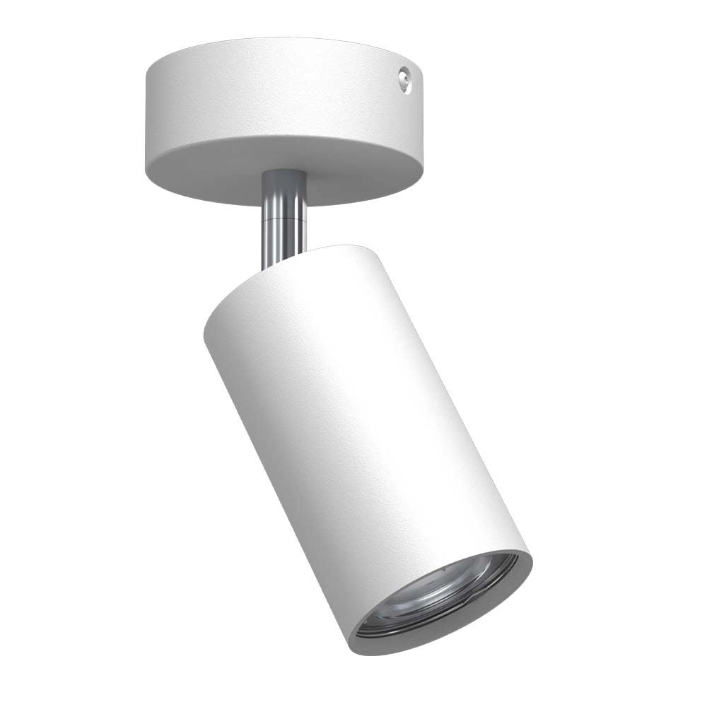 Faretto soffitto bianco tondo orientabile GU10 10W POINT