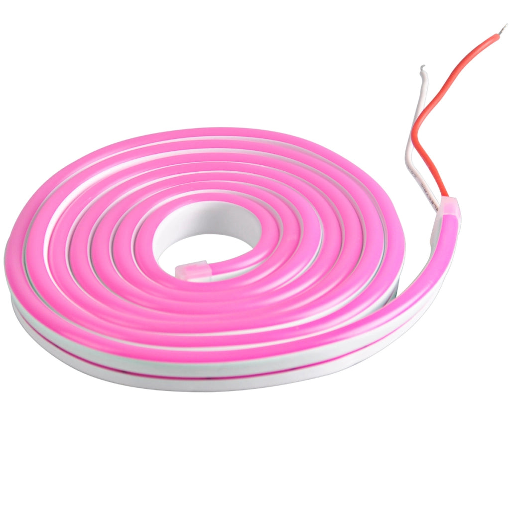 Striscia LED Neon flessibile 12V 2m rosa IP65 Polux