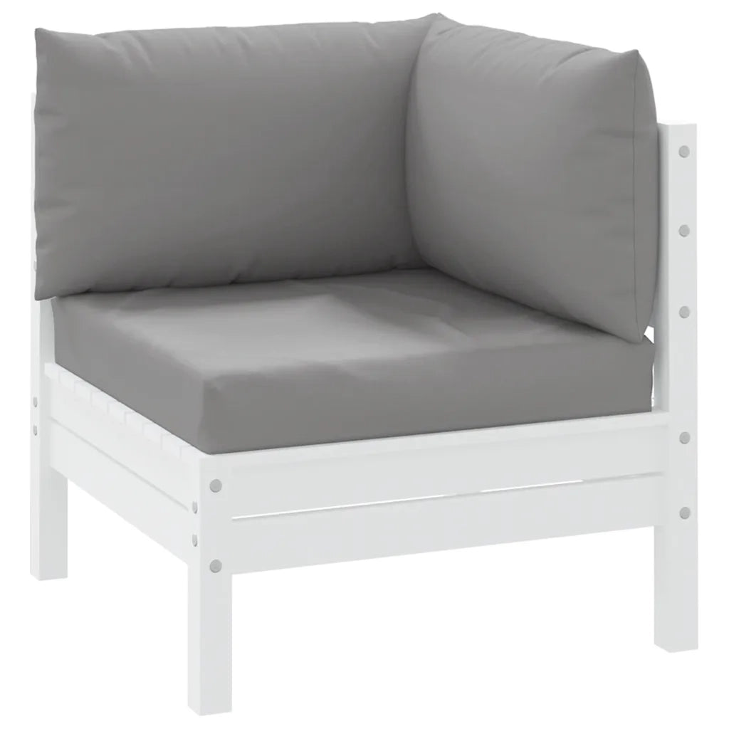 Cuscini per Pallet 3 pz Grigi in Tessuto Oxford 361774