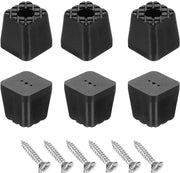 Piedini antiscivolo per mobili 6 pezzi - Protezione antiscivolo per pavimenti - Pads in gomma - Anti graffio - Per uso interno/esterno - 1,18x1,18 pollici - Piedini per mobili