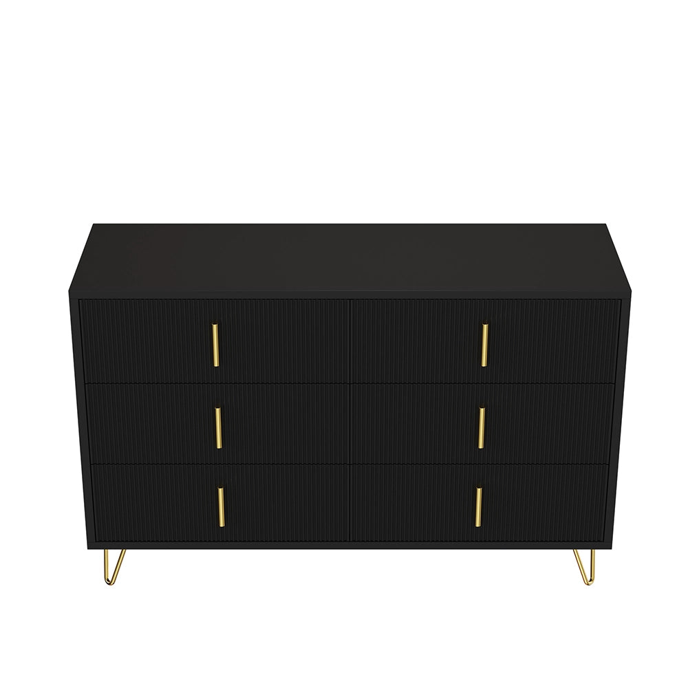 Buffet Moderno - Xylo - 140??40??85 cm - Maniglie Dorate Multispazio