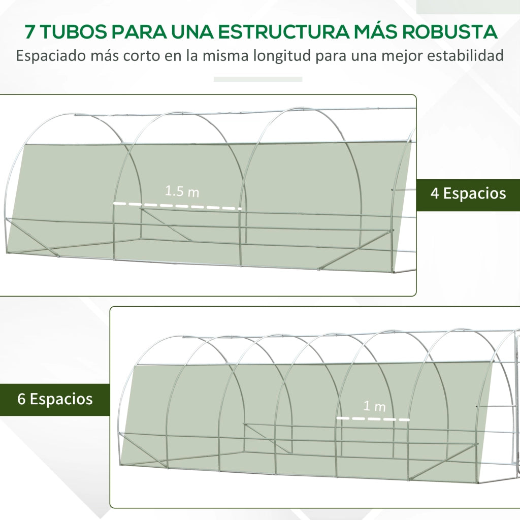 Serra da Giardino Tunnel ¨C Minimal ¨C Bianco 6x3x2 m