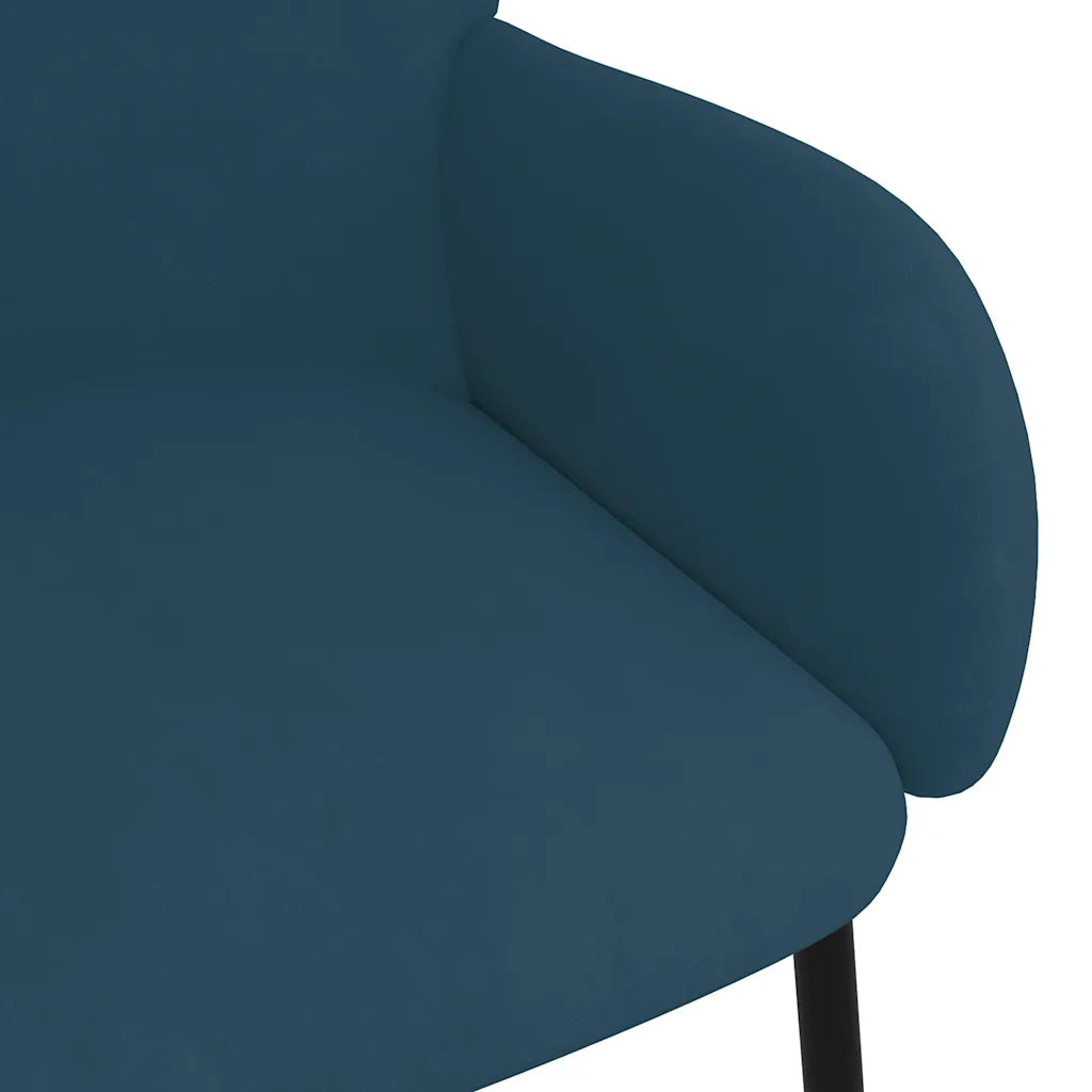 Sedie da Pranzo 2 pz Blu in Velluto 344762
