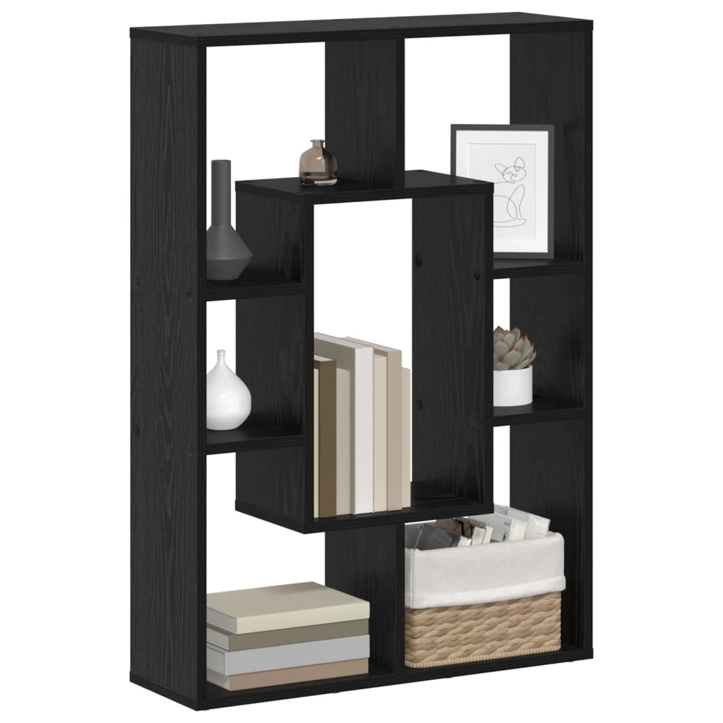 Armadio per Libri Rovere Nero 63 x 20 x 90 cm Legno multistrato 879673