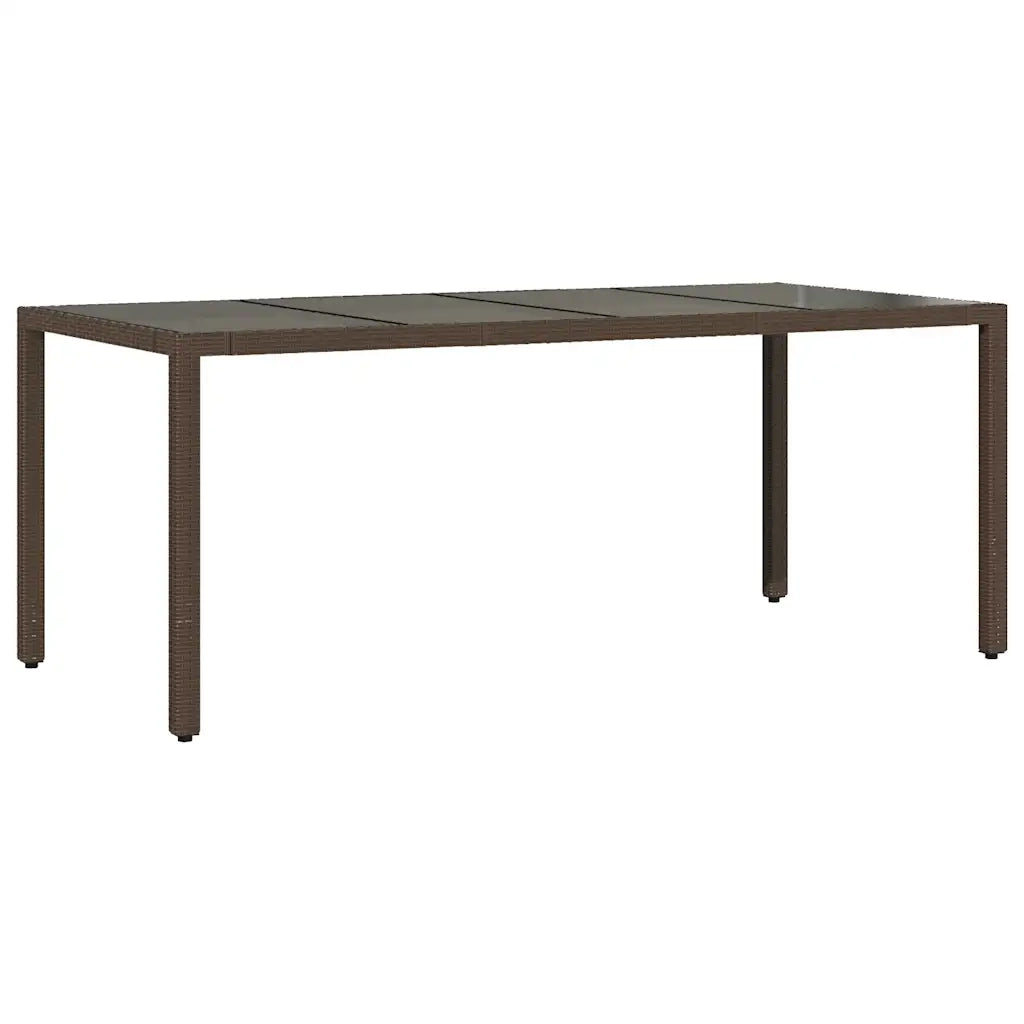 Set Bistrò da Giardino 9 pz con Cuscini in Polyrattan Marrone 3277192