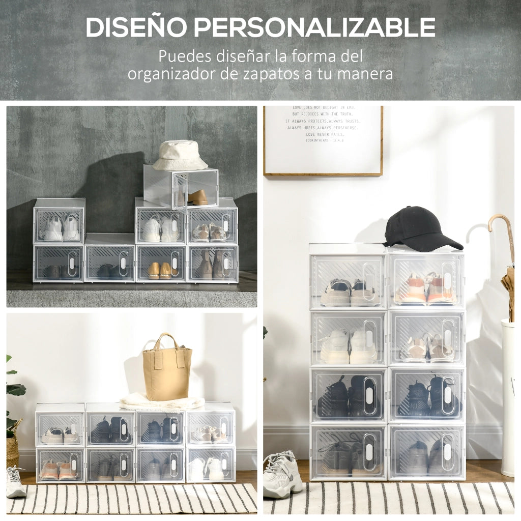 Armadio Scarpe Modulare ¨C Minimal ¨C Trasparente 25x35x19 cm