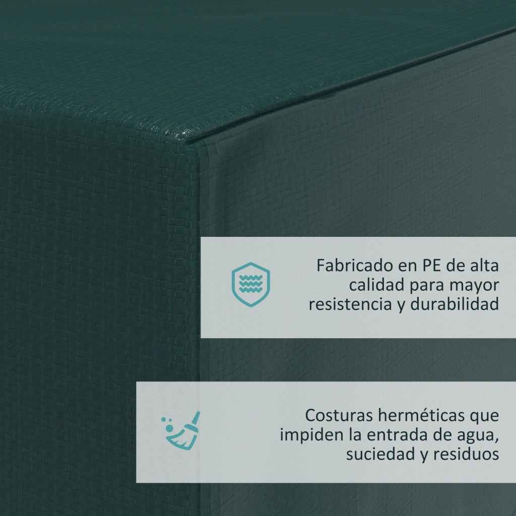 Funda Protectora per Mobili da Giardino ¨C Minimal ¨C Verde 235x190x90 cm