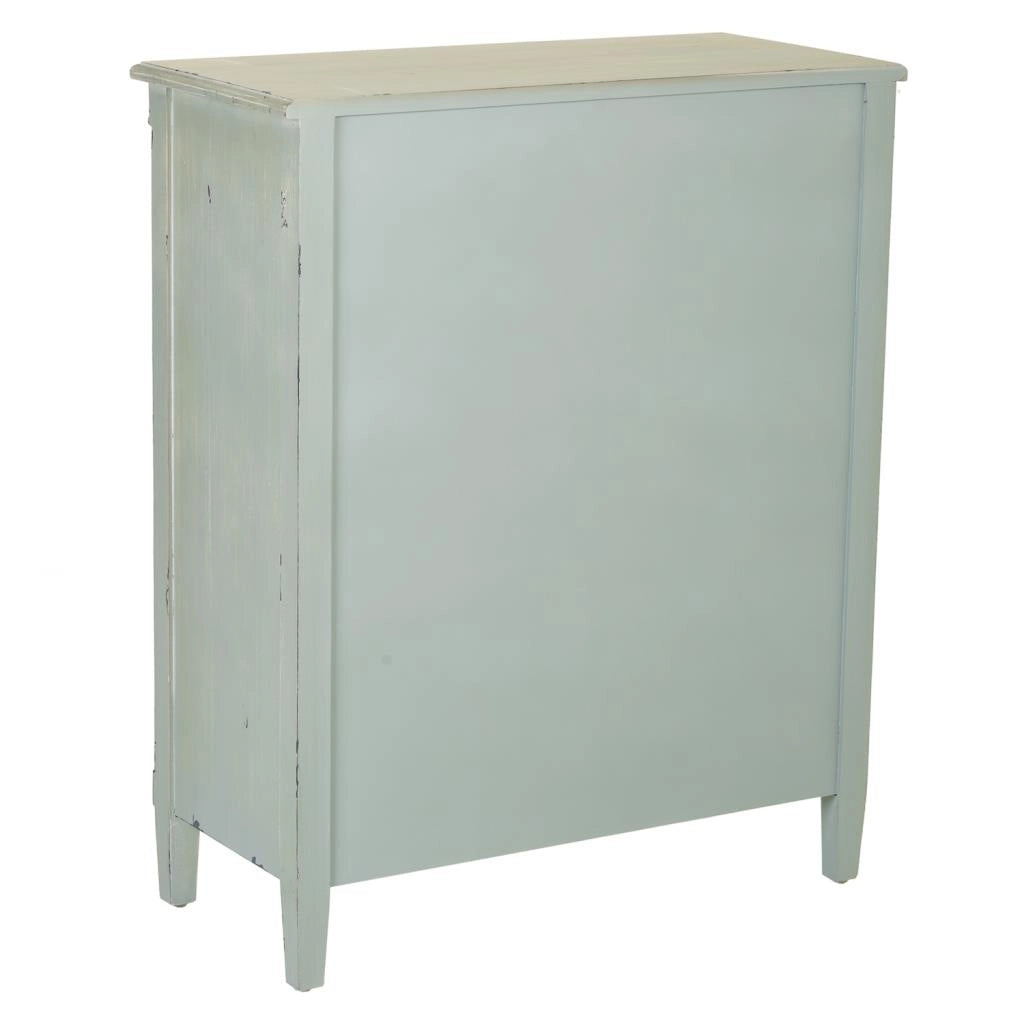 Mobile da ingresso in legno con verde 78x36x95h