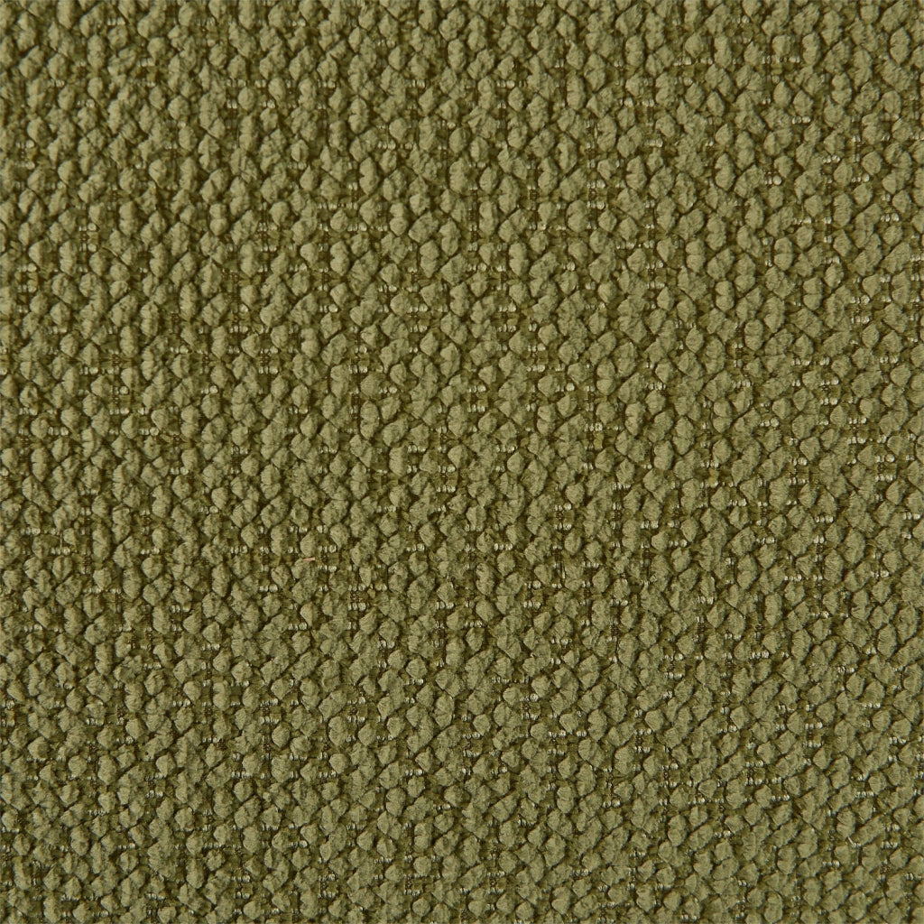 Poltrona in tessuto ciniglia, verde kaki