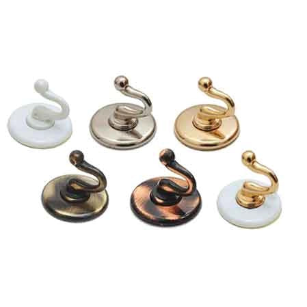 GANCIO MULTIUSO 'SMERALDO' Ø 30 mm - Ottone spazzolato - 20 pezzi