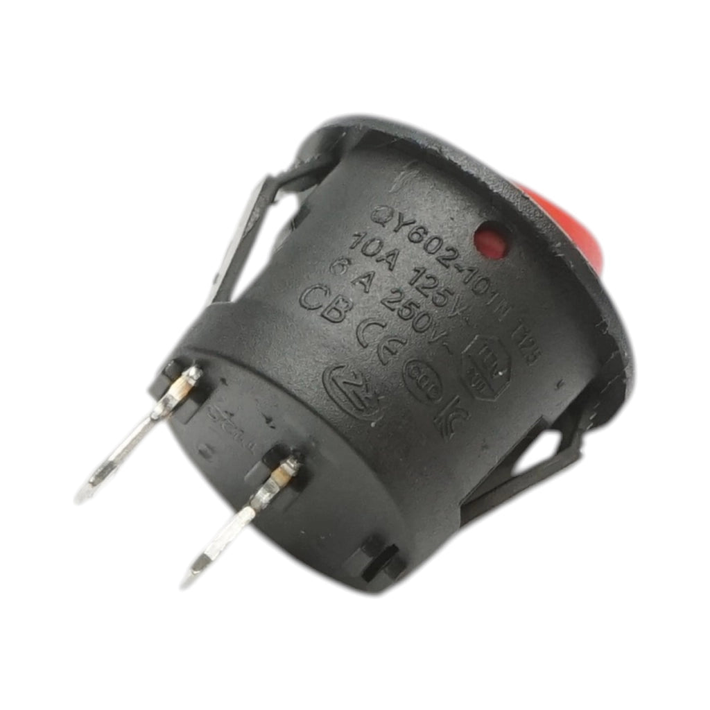 Pulsante interruttore ON/OFF con 2 pin 250V AC/6A universale