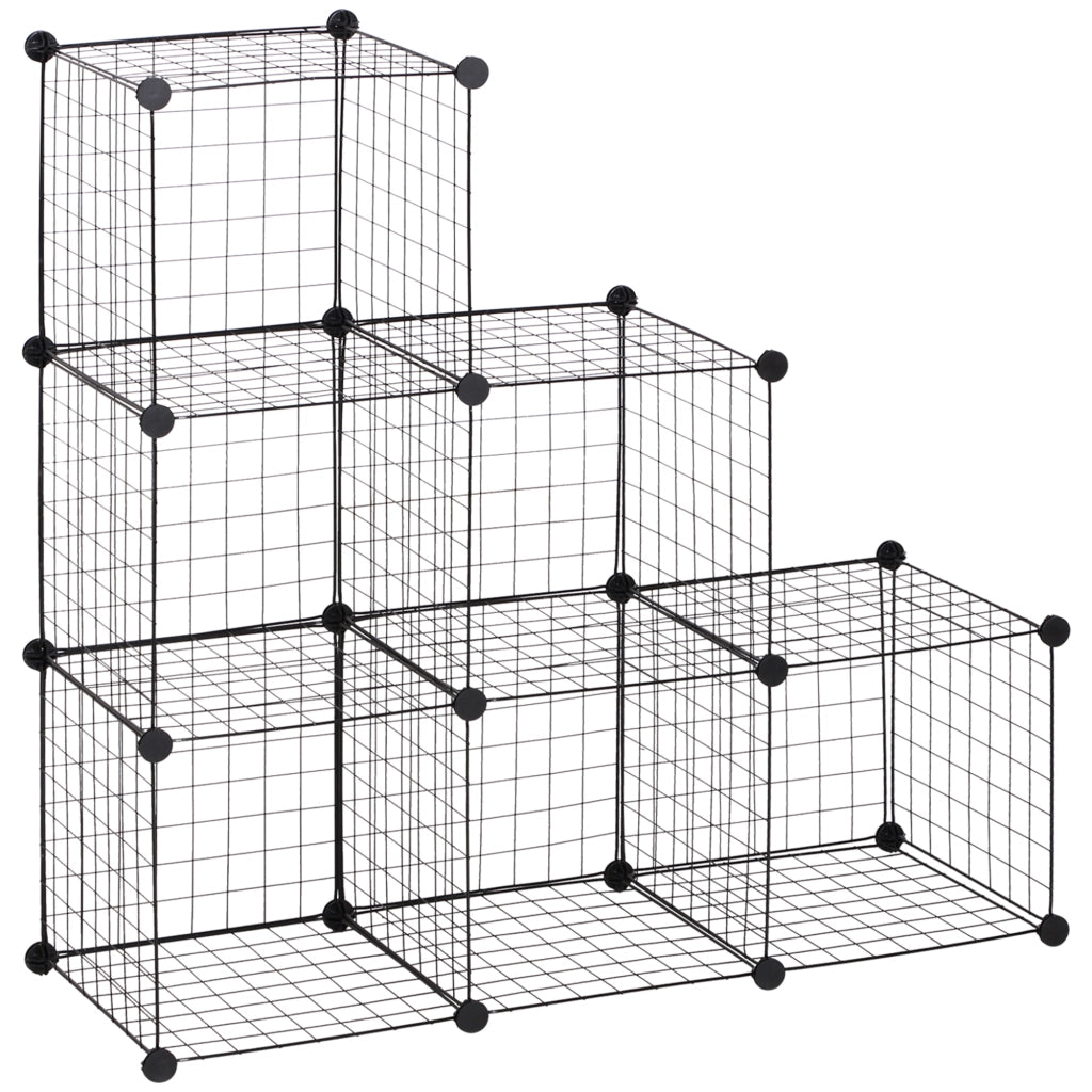 Armadio a cubi metallo regolabile ¨C Minimal ¨C 109x37x109 cm nero