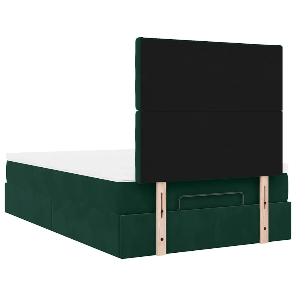 Struttura Letto Pouf con Materassi 120x190 cm Velluto 3314453