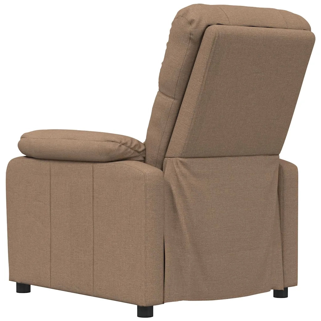 Poltrona Reclinabile in Tessuto Marrone 289666