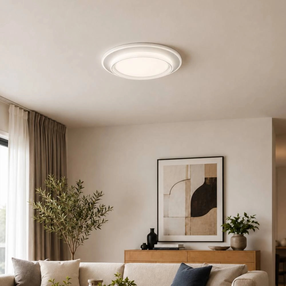 Plafoniera led 40w rgb cct bianca con telecomando e memoria