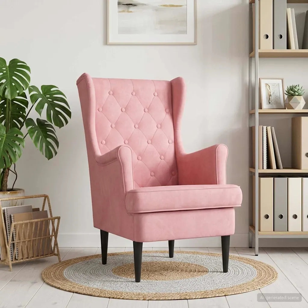 Poltrona Rosa Velluto 42029929