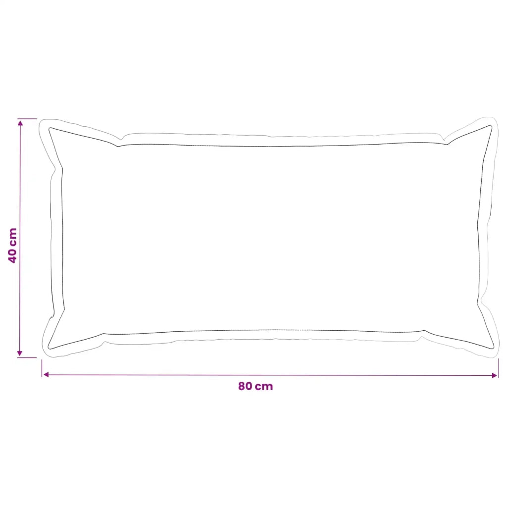 Federa 2 pz HOUTEN Blu 40 x 80 cm Tessuto Chenille 918232