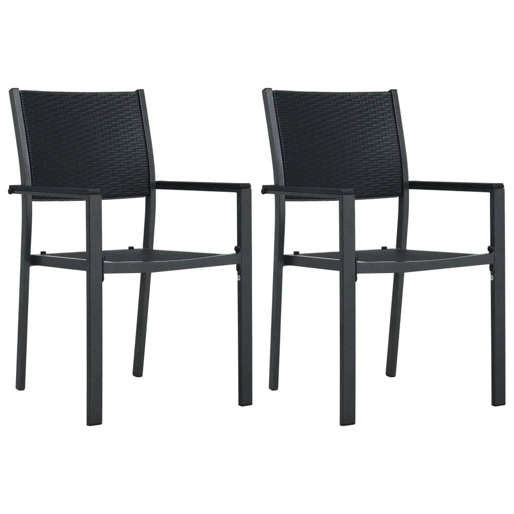 Set da Pranzo da Giardino 3 pz Nero 3099263