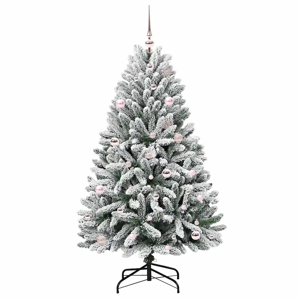 Albero di Natale artificiale con 150 LED Verde e Bianco 150 cm 3395741