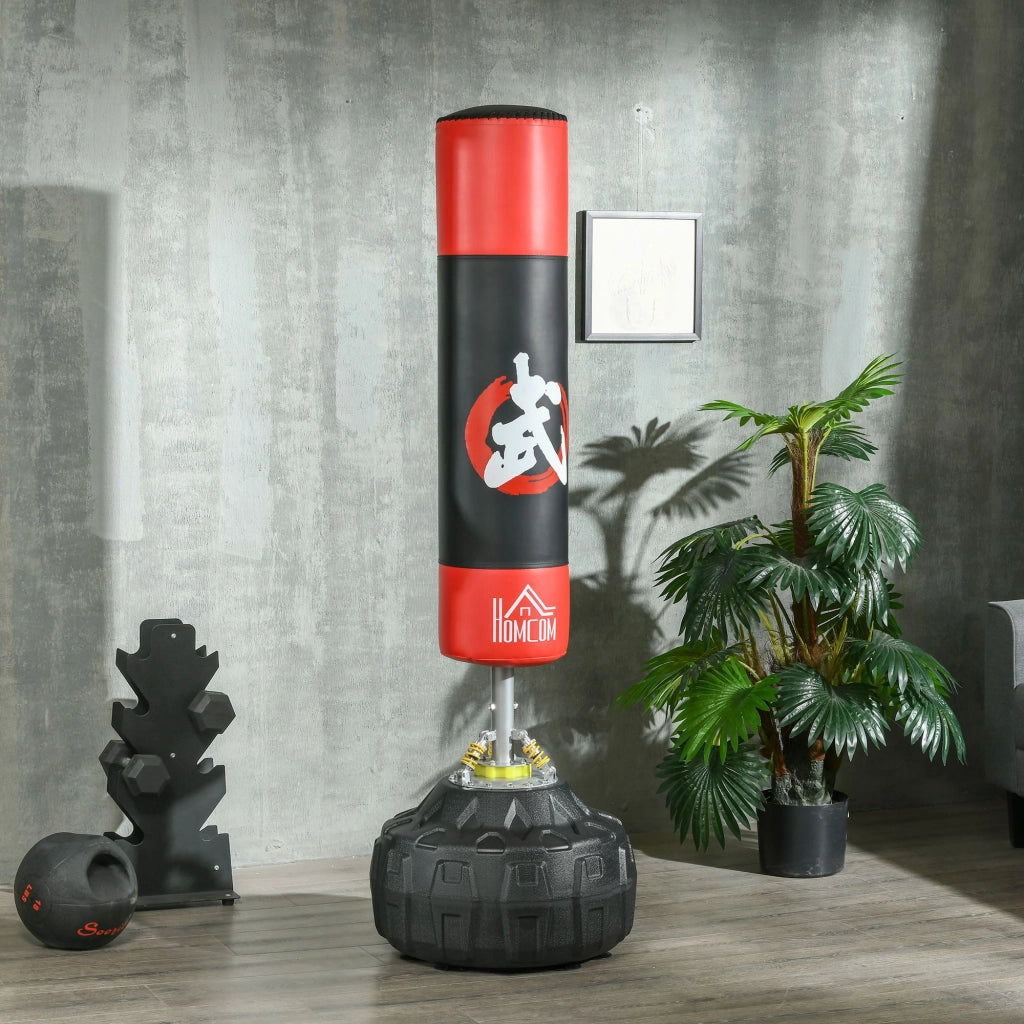 Sacco da Boxe da Terra ¨C Minimal ¨C Nero e Rosso, 180 cm