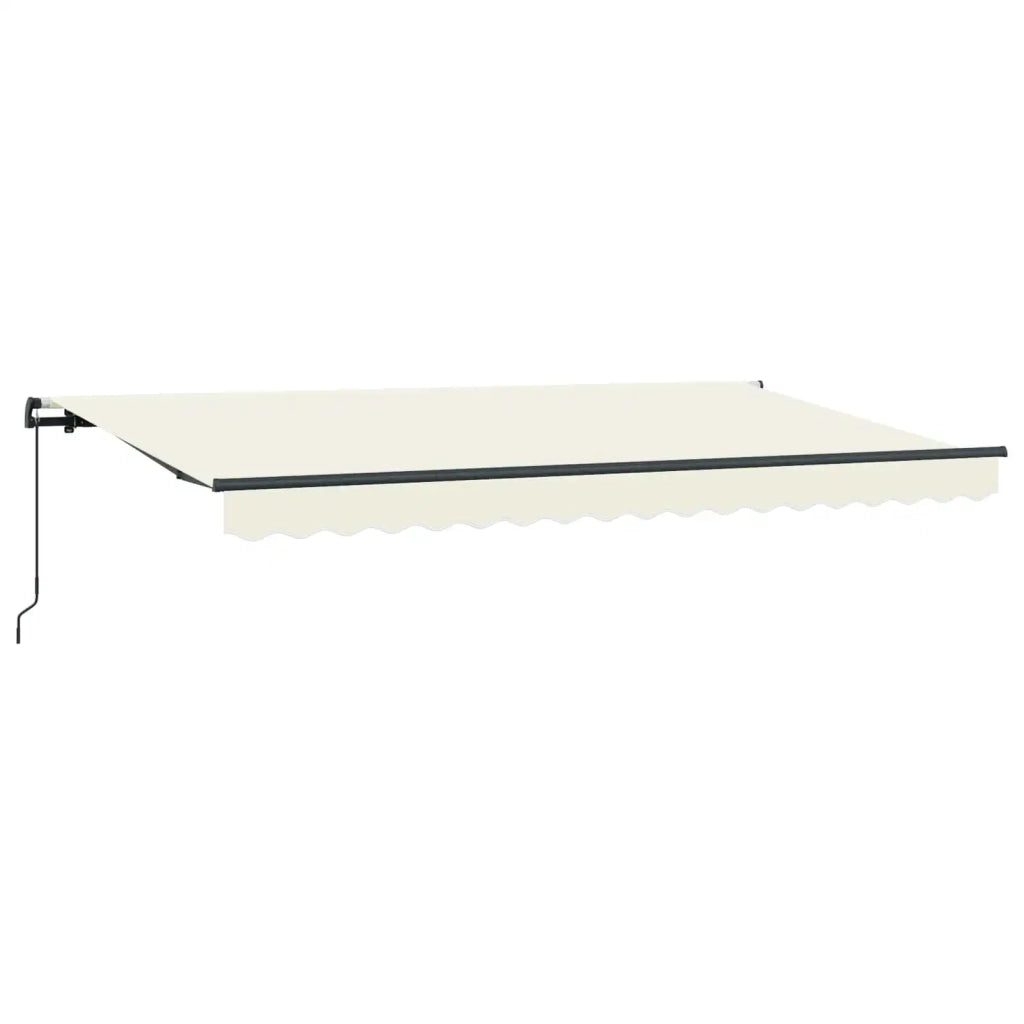 Tenda Retrattile Crema 350 x 200 cm Tessuto 3329628