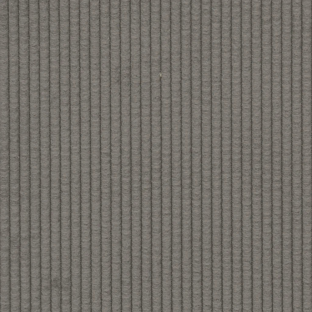 Sdraio con Cuscino Destro in Velluto a Coste Grigio Chiaro 4009815