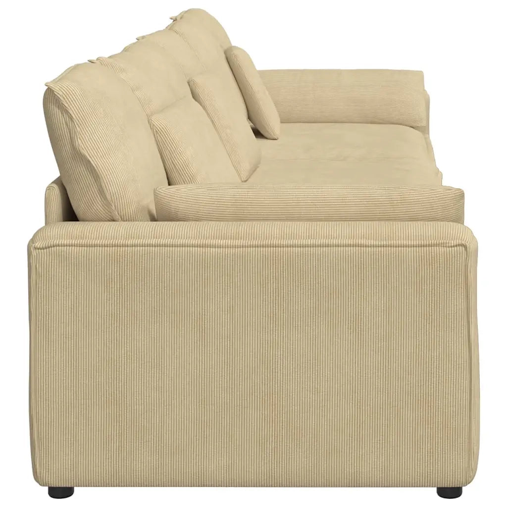 Divano Modulare con Cuscini Verde Grigio 3321111
