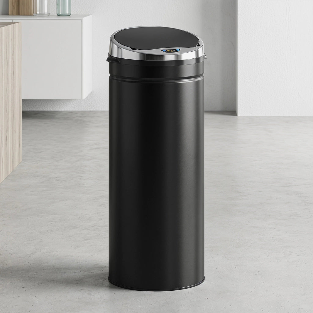 Cestino Sensorizzato 50L ¨C Minimal ¨C Acciaio Inox, Infrarosso, Automatico
