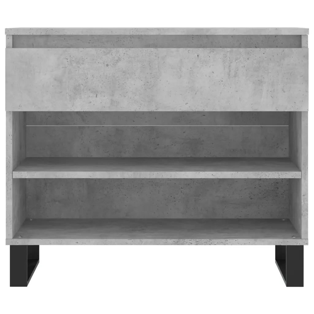 Scarpiera | Mobile per scarpe Grigio Cemento 70x36x60 cm in Legno Multistrato
