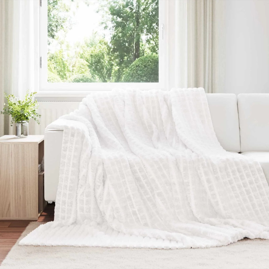 Coperta Bianco 240 x 220 cm Panno 42016935