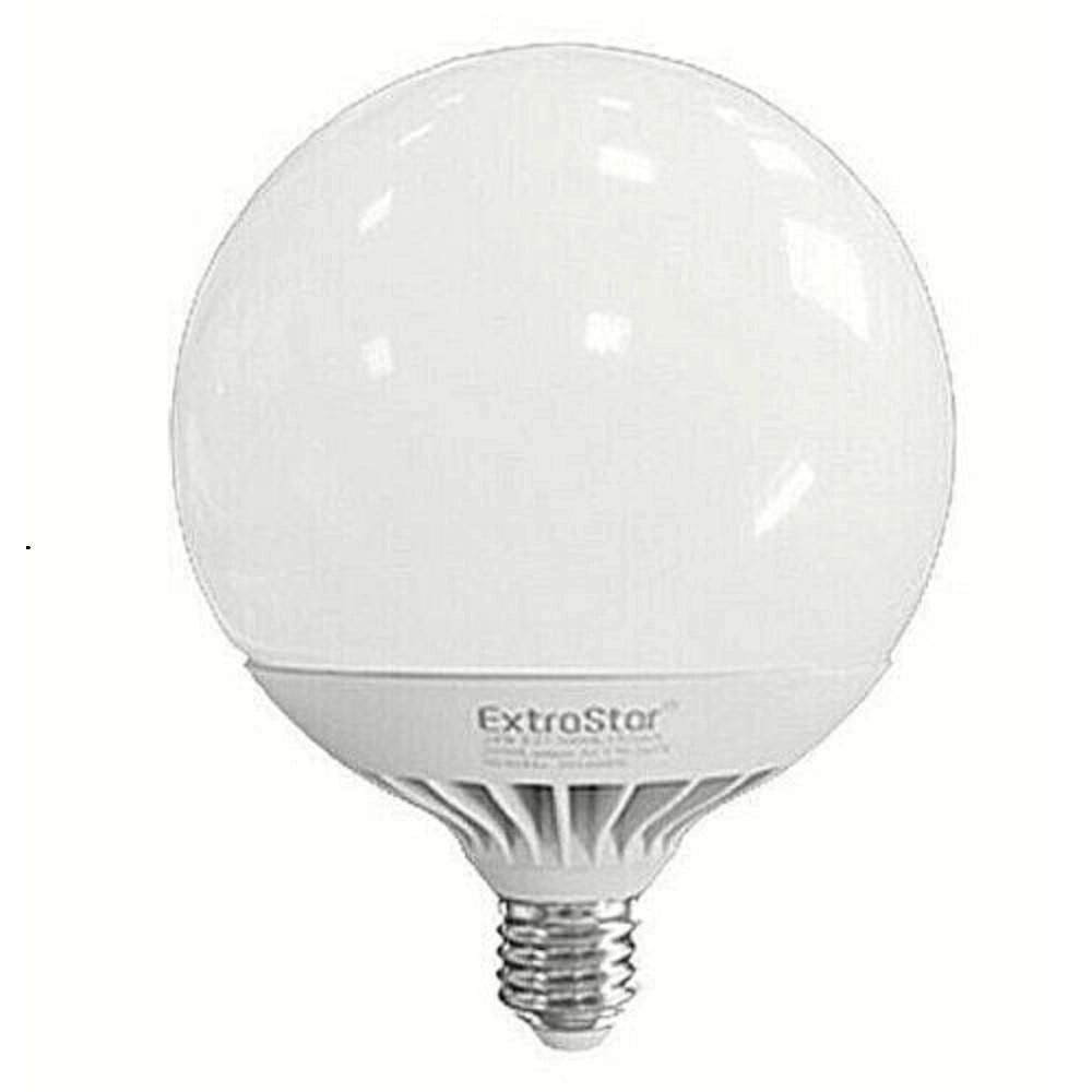 Trade Shop - Lampada Lampadina A Led E27 20w 1700lm Globo G120bw Luce Calda Plastica Bianca -