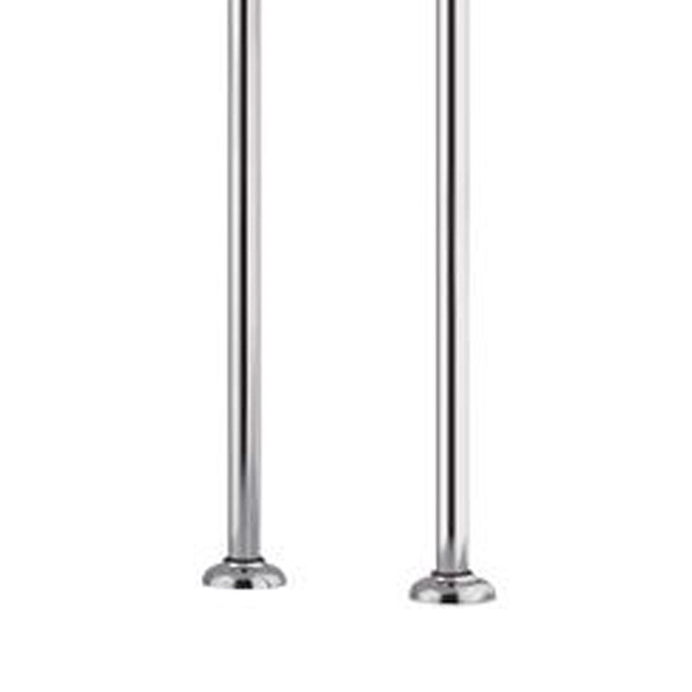 Coppie colonne vasca in ottone cromato