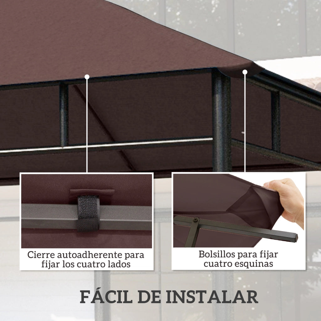 Copertura per gazebo ¨C Minimal ¨C 300x300 cm marrone