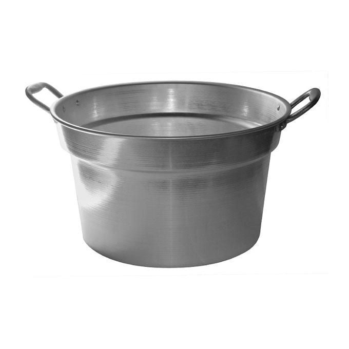MACHIERALDO 61778 Pentolone Salse Basic Pentolone da Cucina in Alluminio Spessore Fondo mm 1,2-1,6 Diametro cm 56 Altezza cm 31,0 colore Nero