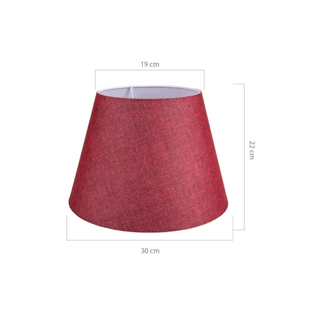 Lampada da tavolo base bianca e paralume colore rosso LAGUNAH272865