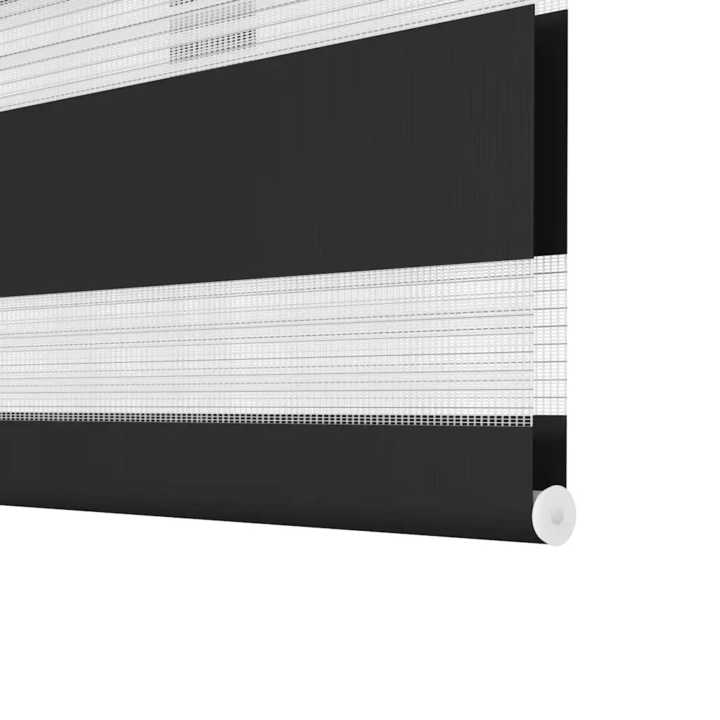 Tenda a rullo | Tenda avvolgibile zebra 100,9x175 cm Tessuto Larghezza 96,7 cm nero