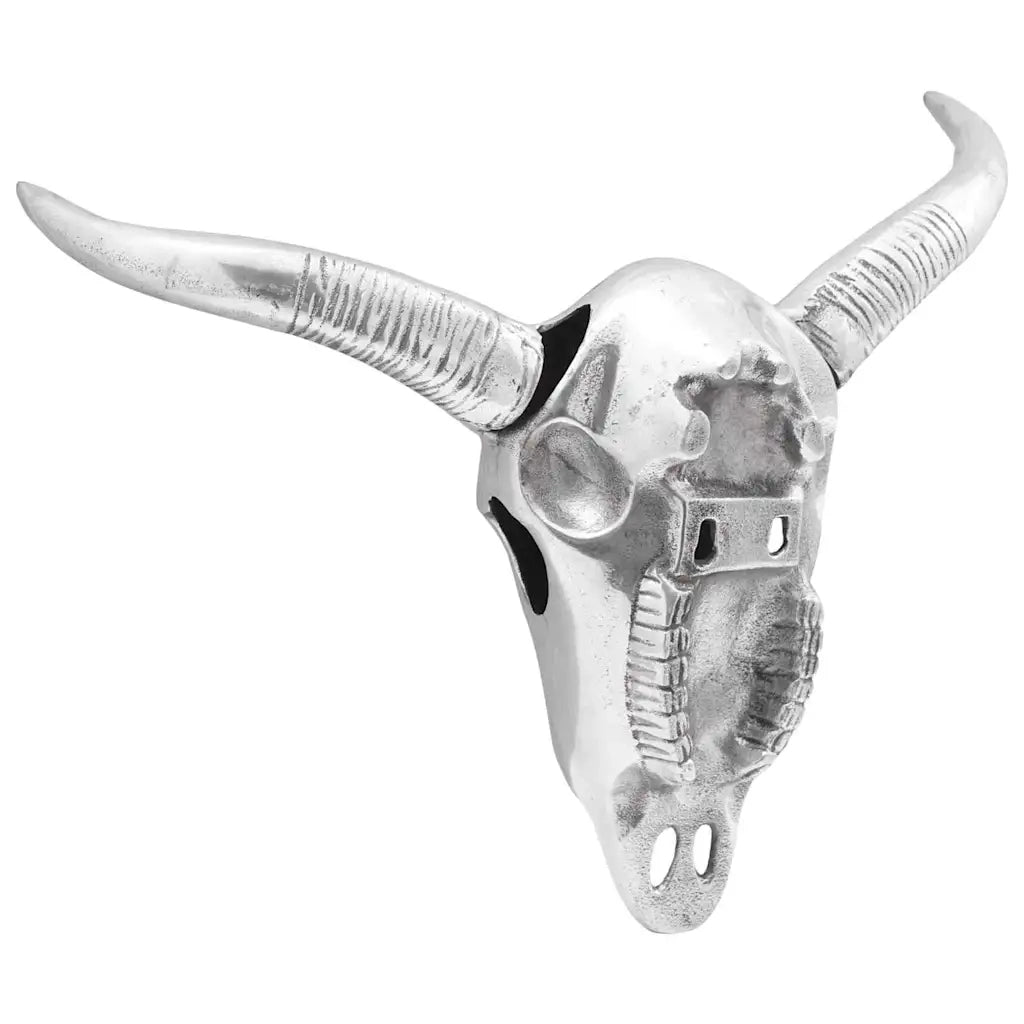 Teschio di toro Argento 34 x 13 x 53 cm Alluminio 42000134